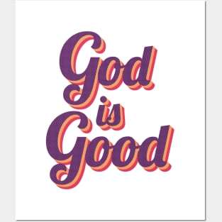 God Is Good Vintage Retro Posters and Art